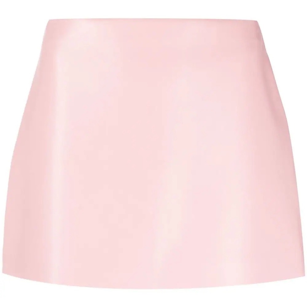 Alice + Olivia Pink Rubi Vegan Leather Low Rise Micro Mini Skirt - Picture 5 of 8